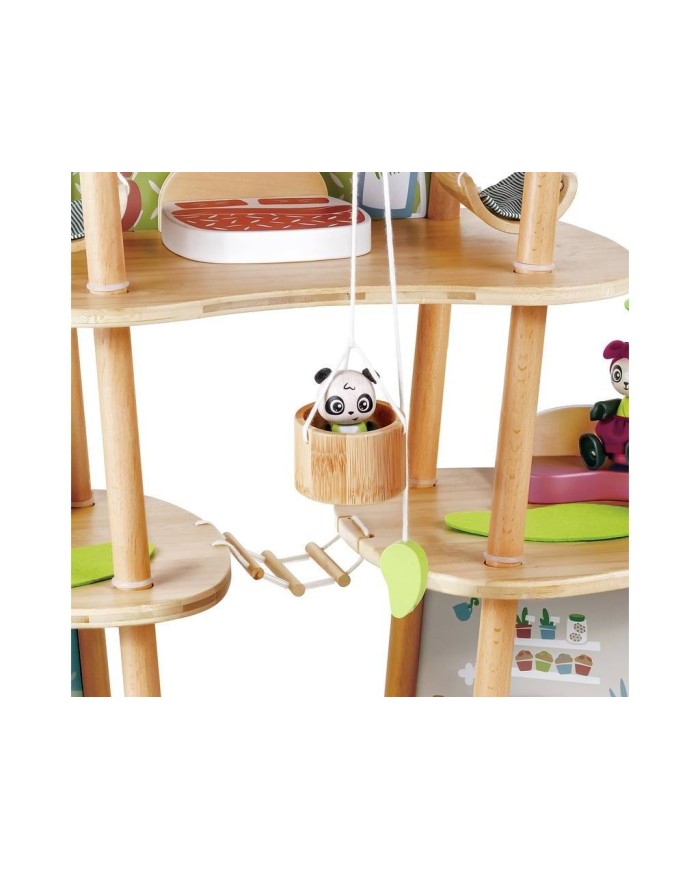 Casa de bambú Hape de los osos panda ¡OFERTA! ✔️