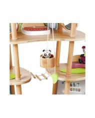 Casa de bambú Hape de los osos panda ¡OFERTA! ✔️