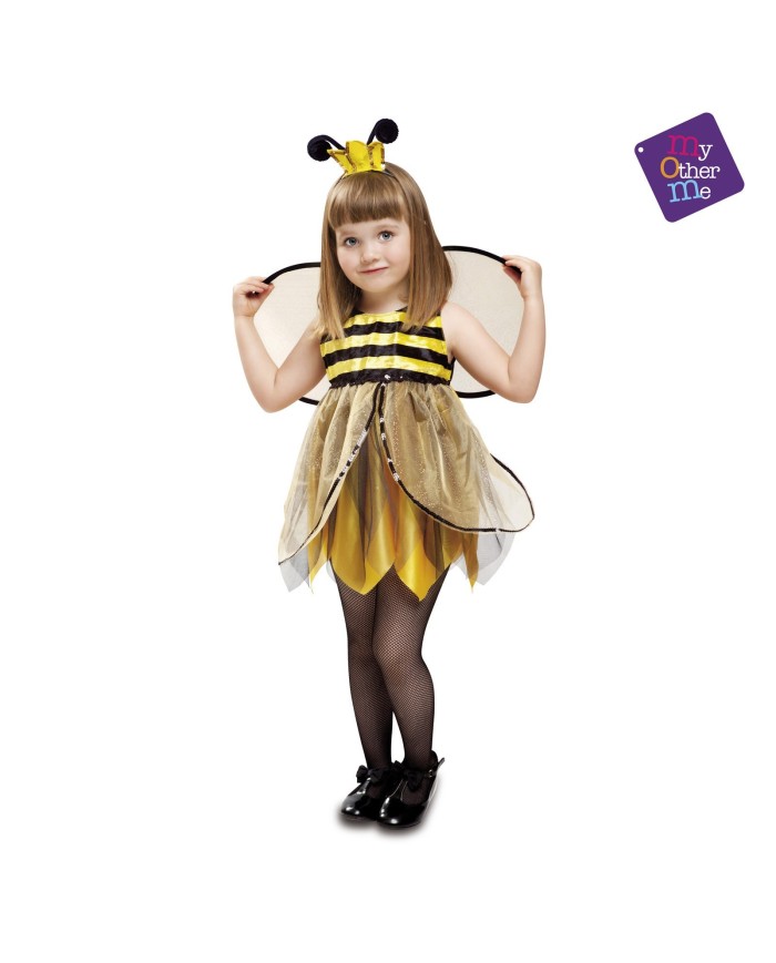 Material Reciclable Disfraz Abeja Niña Disfraz De Abeja Negro Y Amarillo Con Alas Para Niña Abeja Disfraz Disfraz Niña 3 Años Animales