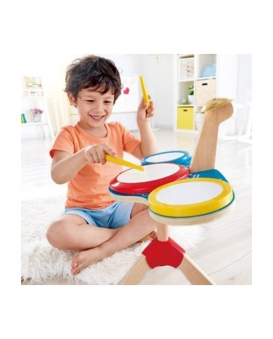 set de tambor y platillos hape