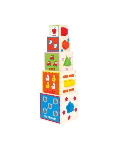 piramide cubos apilables hape