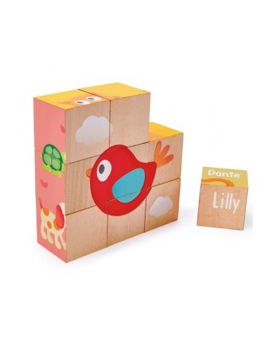 puzzle bloques pepe y friends hape