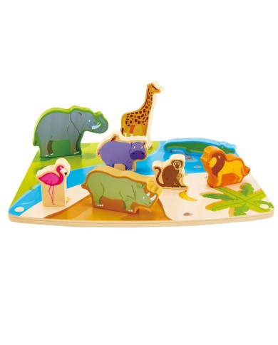Puzzle Animales Salvajes Hape